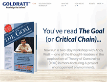 Tablet Screenshot of goldratt.co.uk